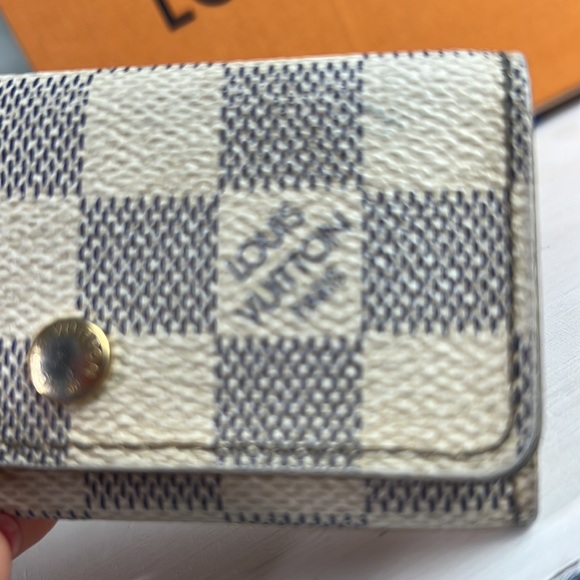 Auth. Louis Vuitton Damier Azul 4 Hook Ring Key Holder Case Wallet Multicles LV - Picture 16 of 17